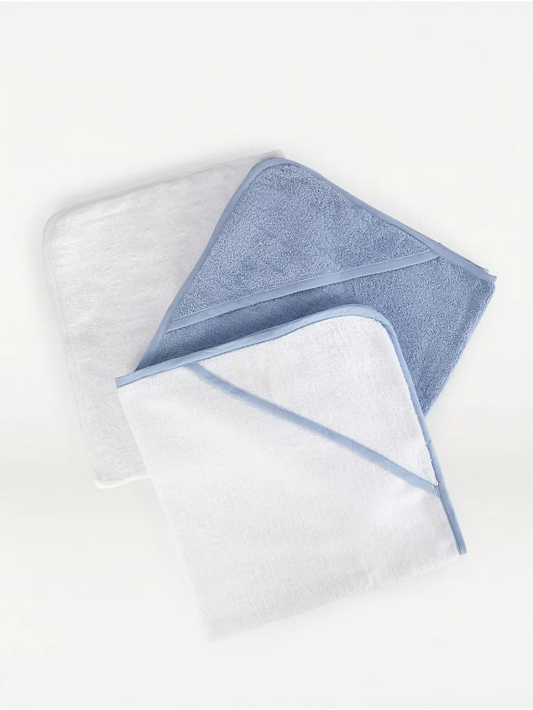 Blue Towels and Flannel Set