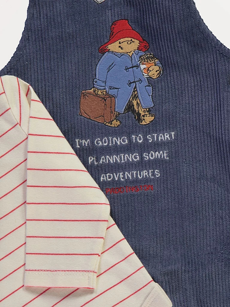 Paddington Bear Dungaree and Bodysuit Outfit