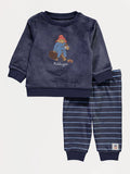 Paddington Bear Navy Long Sleeve Fleece Pyjamas