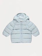 Jakna - Light Blue Padded Hooded Coat
