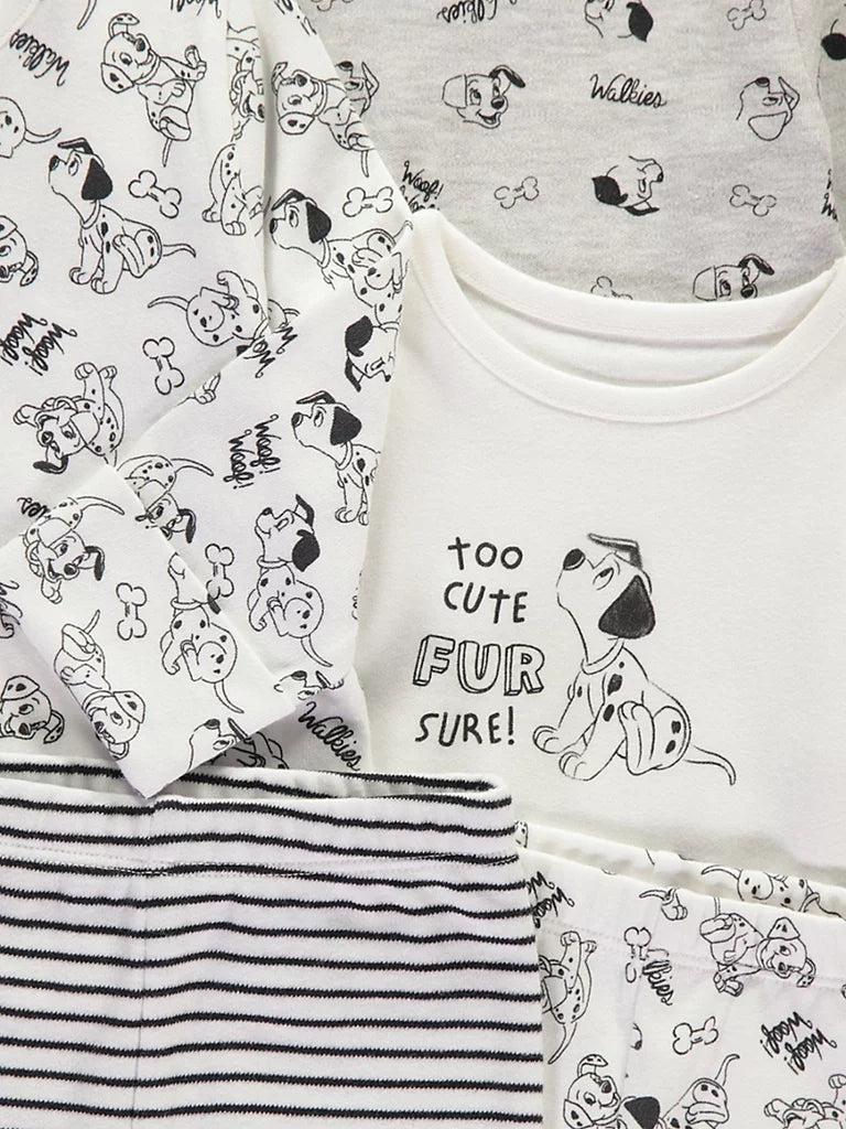 Disney 101 Dalmatians Long Sleeve Pyjamas 3 Pack