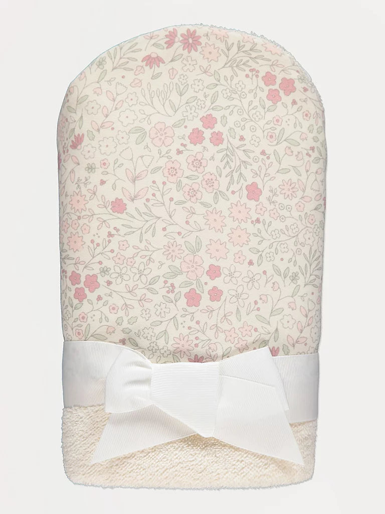 Neutral Ditsy Floral Hooded Towel