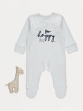 Blue Striped So Happy Sleepsuit and Toy