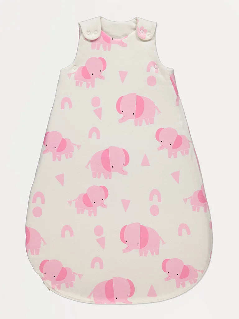 Vreca za spavanje - Neutral Elephant Print Sleeping Bag 2.5 Tog