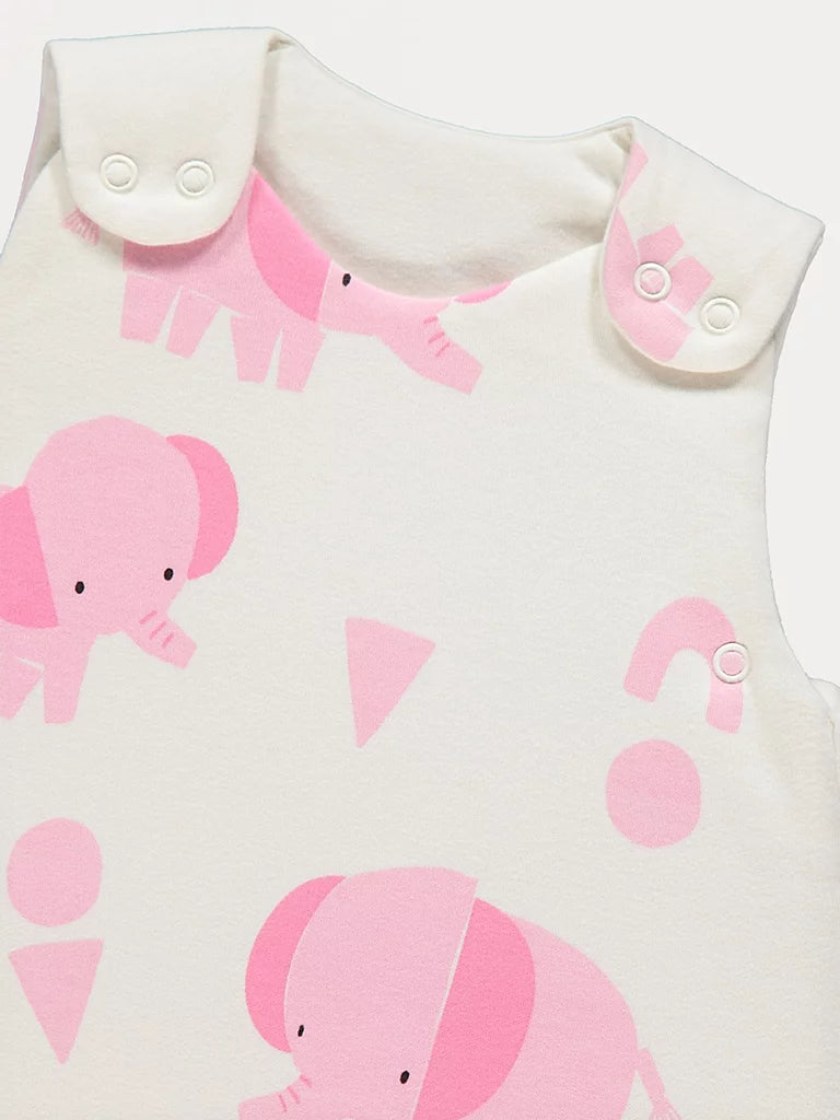 Vreca za spavanje - Neutral Elephant Print Sleeping Bag 2.5 Tog
