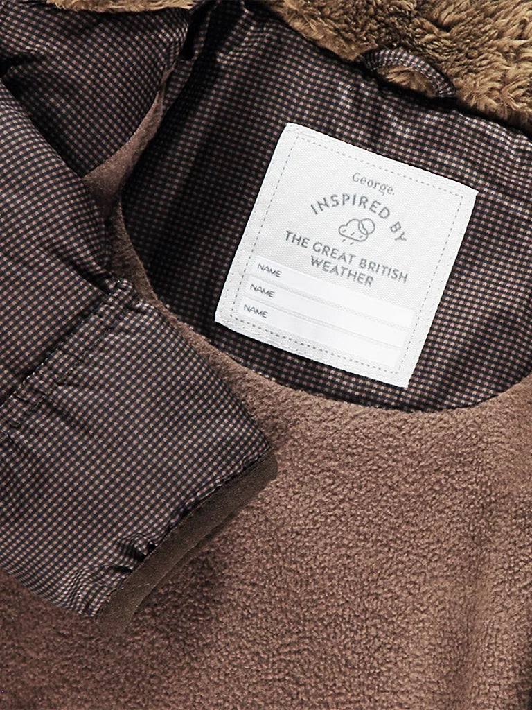 Jakna - Brown Check Padded Coat