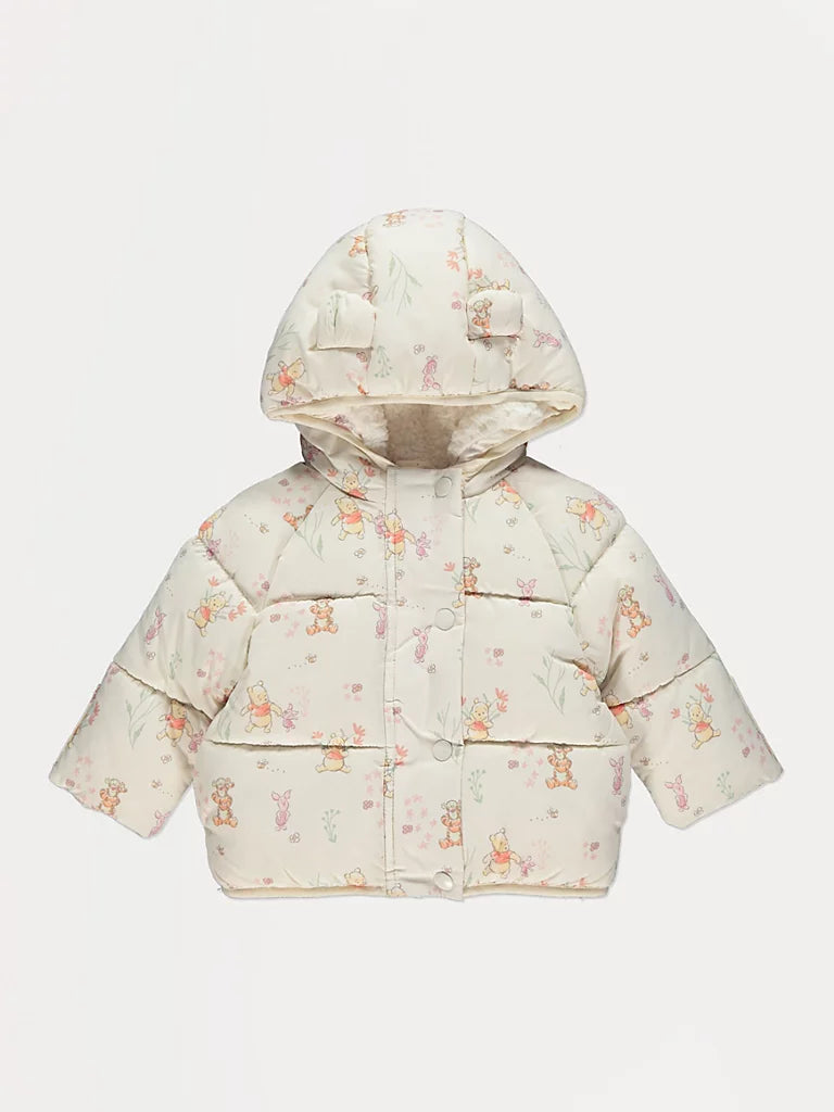 Disney Winnie The Pooh Fleece Lined Padded Coat