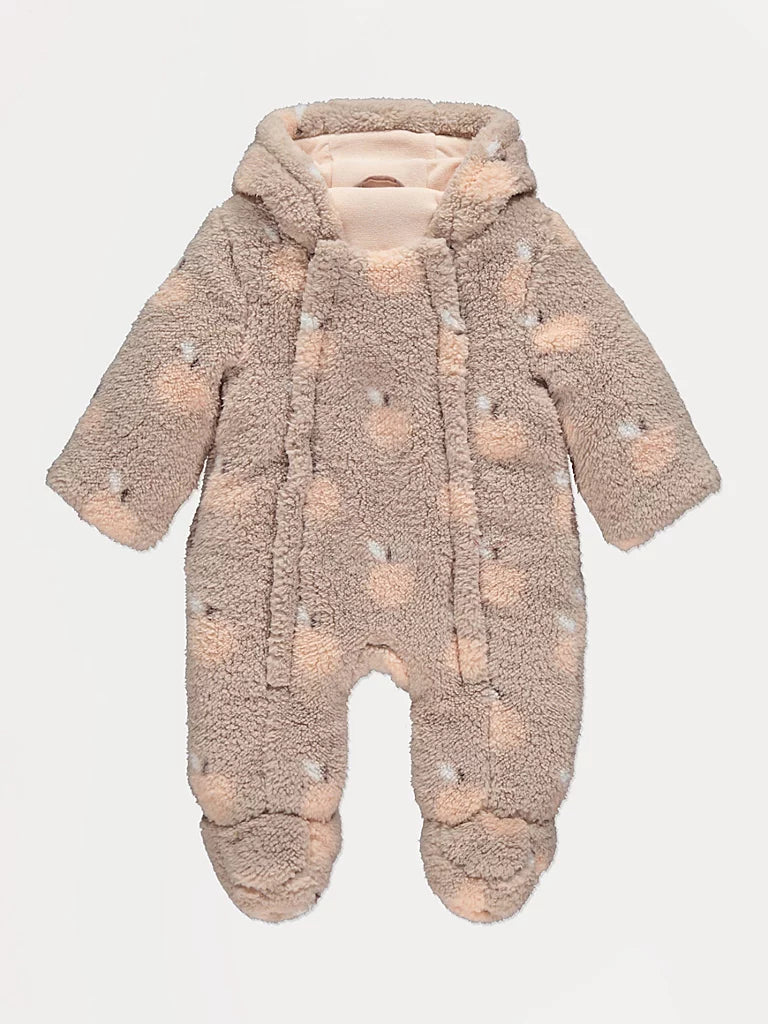 Mink Apple Borg Hooded Snowsuit
