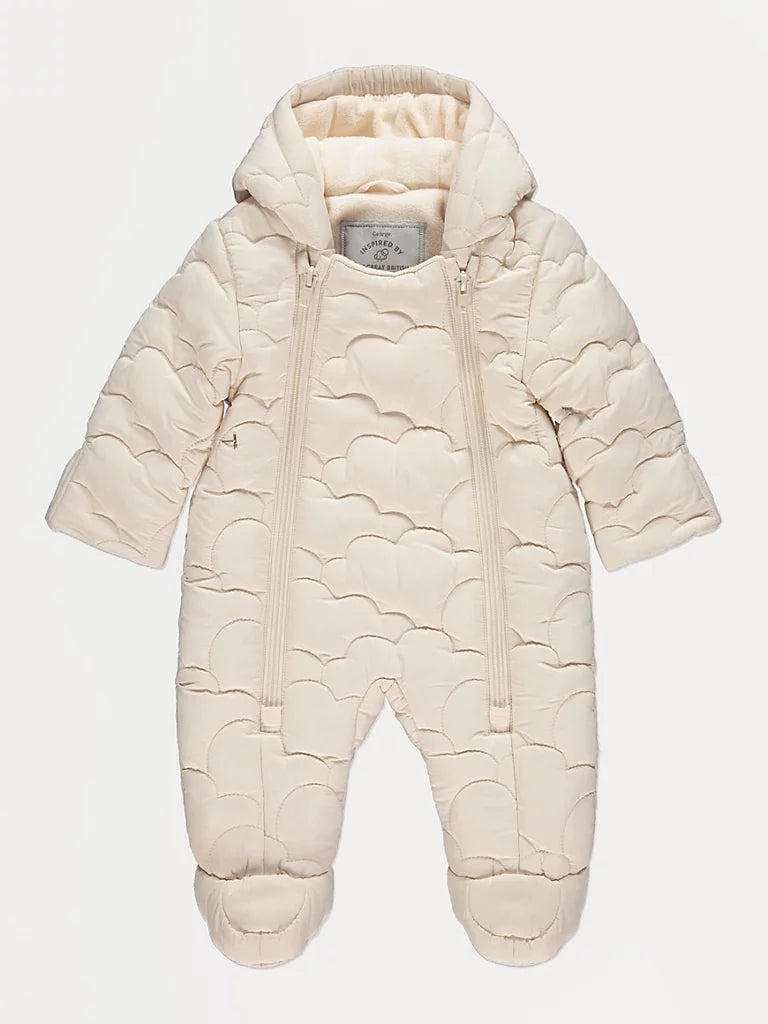 Skafander - Cream Cloud Hooded Snowsuit