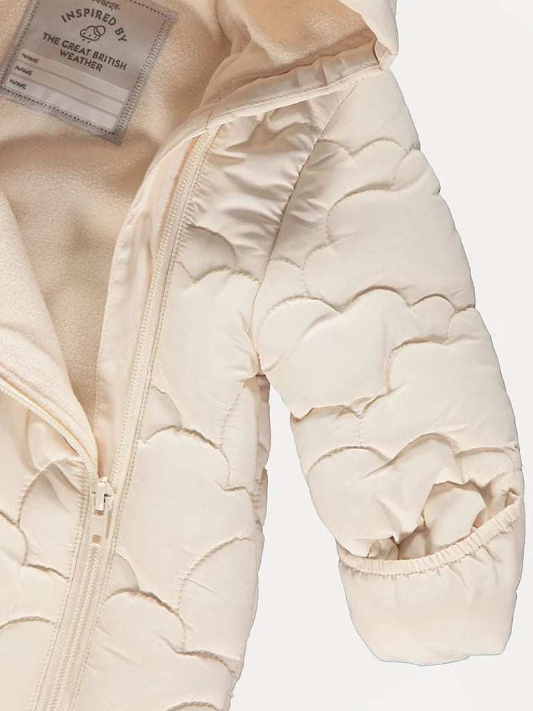 Skafander - Cream Cloud Hooded Snowsuit