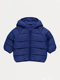 Jakna - Blue Padded Hooded Coat