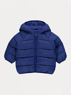 Jakna - Blue Padded Hooded Coat