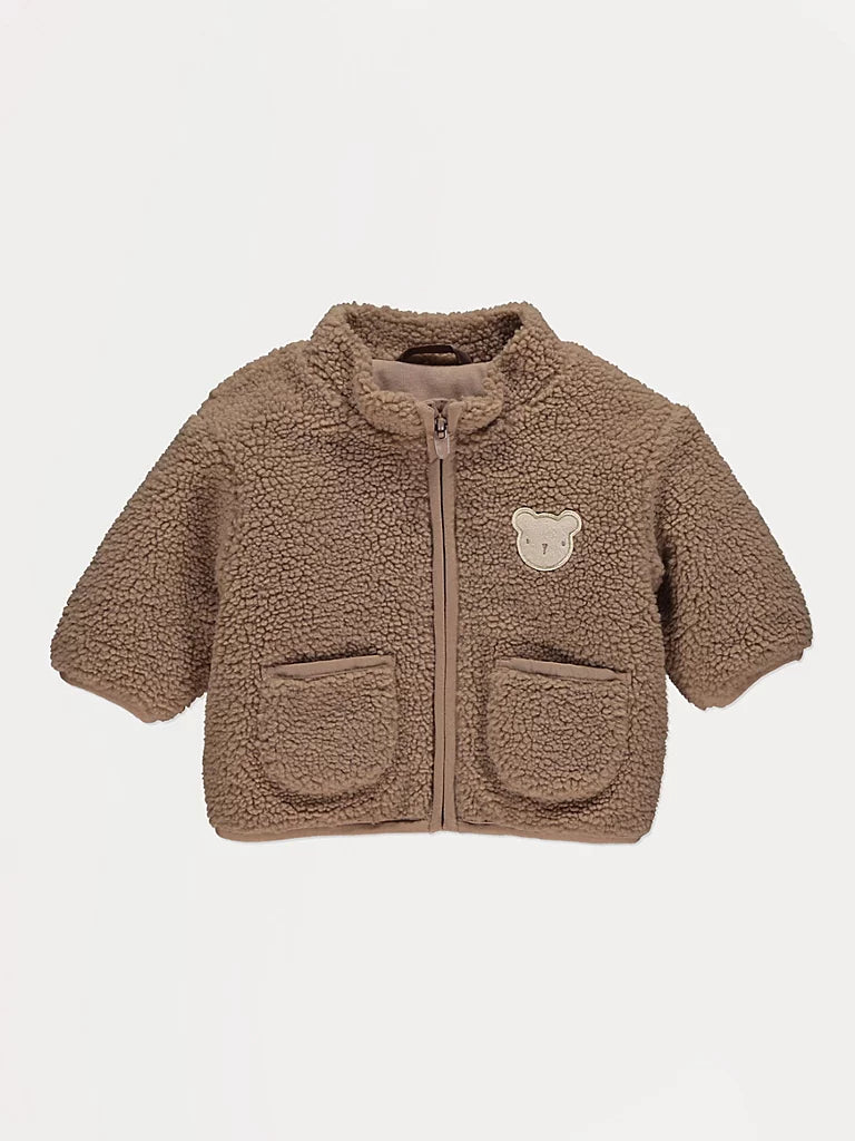 Brown Baby Bear Borg Fleece Jacket