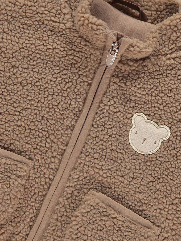 Brown Baby Bear Borg Fleece Jacket
