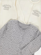 Set od 3 Spilhozne - Mummy and Daddy Sleepsuits 3 Pack