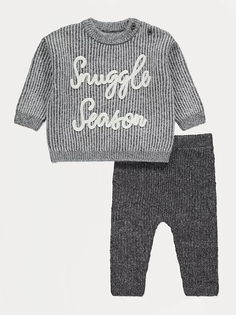 Snuggle Season Knitted Jumper and Leggings Outfit
