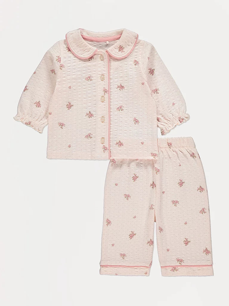 Pink Ditsy Floral Shirt Pyjamas