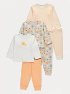 Halloween Stripe Pumpkin Pyjamas 3 Pack