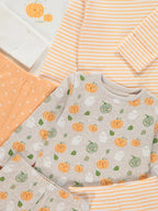 Halloween Stripe Pumpkin Pyjamas 3 Pack