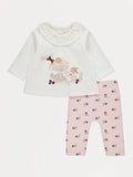 Woodland Collared Top and Leggings Outfit
