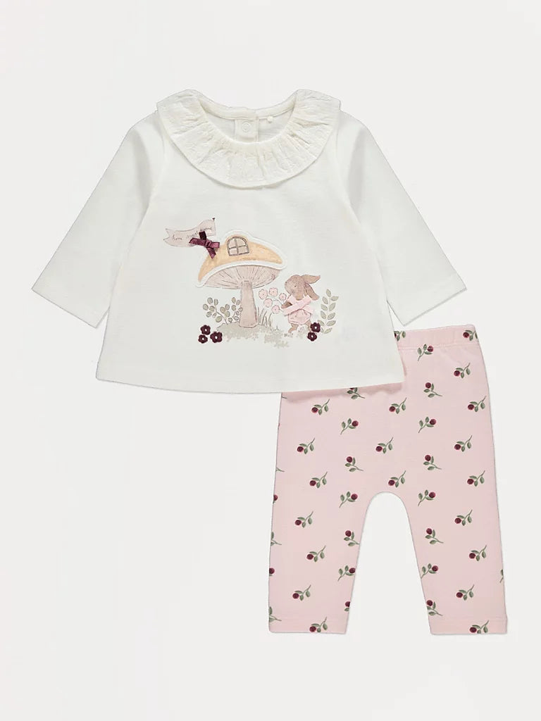 Woodland Collared Top and Leggings Outfit