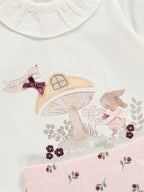 Woodland Collared Top and Leggings Outfit