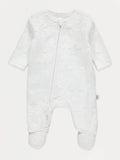 White Star Fleece Zip Fasten Sleepsuit