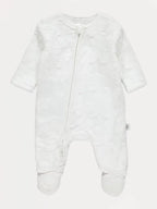 White Star Fleece Zip Fasten Sleepsuit