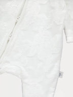 White Star Fleece Zip Fasten Sleepsuit