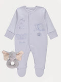 Disney Dumbo Blue Sleepsuit with Toy