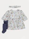 Flower Fairies Sweatshirt Dress Headband and Tights Outfit