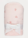 Pink Floral New Born Hooded Towel