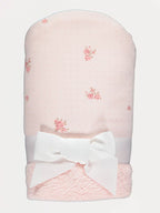 Pink Floral New Born Hooded Towel