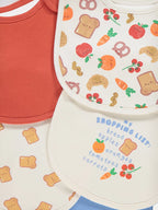 Cream Food Shopping Bibs 5 Pack