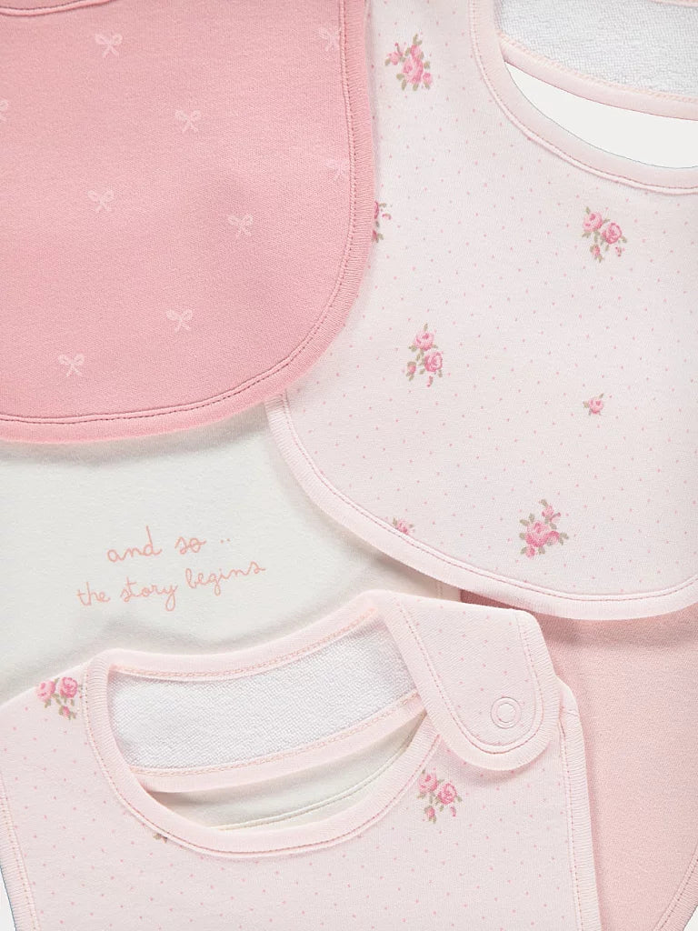 Set od 5 portikli - Pink Floral