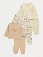 Disney Winnie The Pooh Long Sleeve Pyjamas 3 Pack
