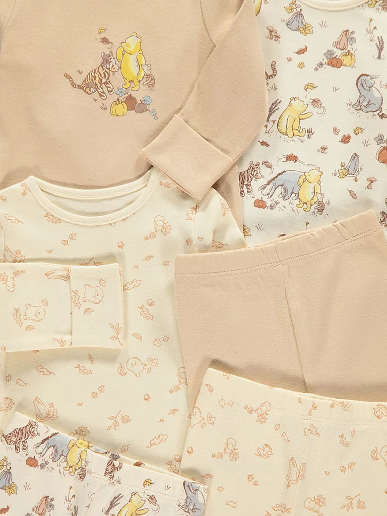 Disney Winnie The Pooh Long Sleeve Pyjamas 3 Pack