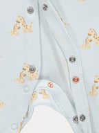 Set od 3 Spilhozne - Blue Animal Sleepsuits