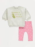 Mummy's Little Pickle Sweatshirt and Leggings Outfit