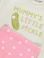 Mummy's Little Pickle Sweatshirt and Leggings Outfit