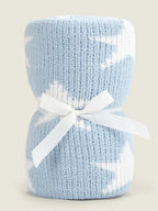 Blue Star Chenille Baby Shawl - 70cm x 100cm