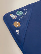 Blue Space Cotton Hooded Towel
