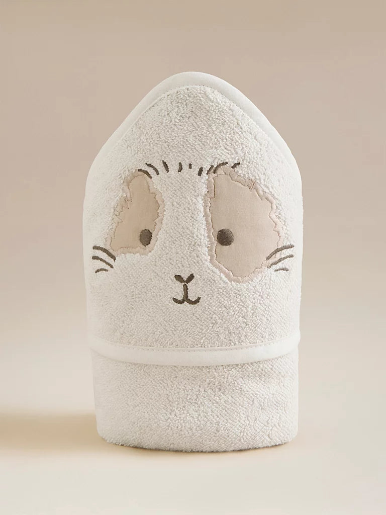 Natural Guinea Pig Cotton Hooded Towel