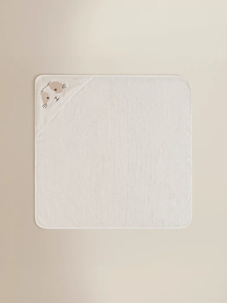 Natural Guinea Pig Cotton Hooded Towel