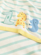 Safari Print Knit Cotton Blanket