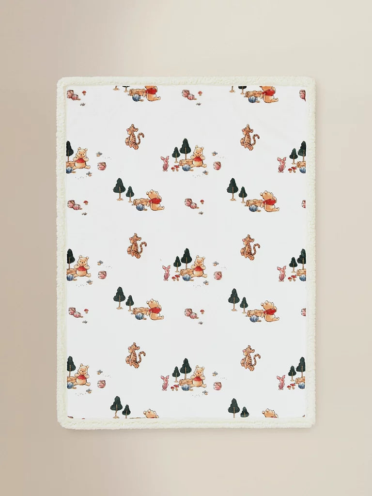 Disney Winnie The Pooh Sherpa Fleece Blanket - 70 x 100 cm