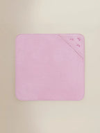 Pink Bow Cotton Hooded Towel