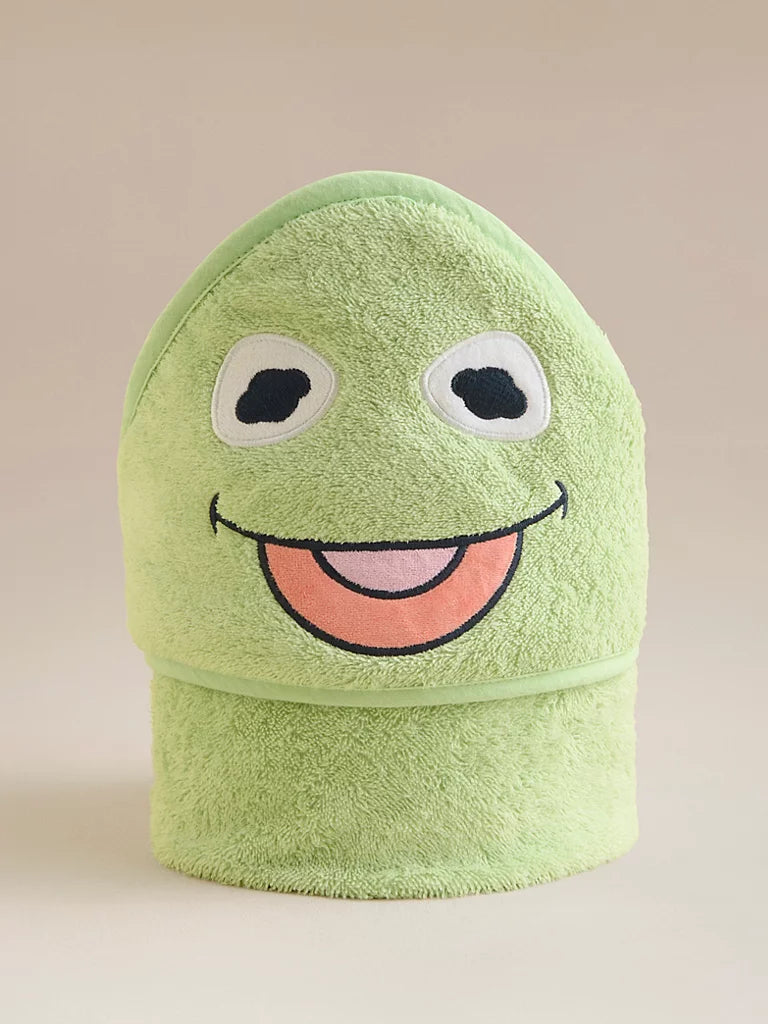 The Muppets Kermit the Frog Green Cotton Hooded Towel