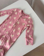 Spilhozna - Pink Heart Print Zip