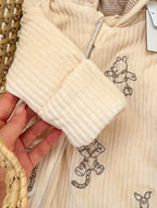 Skafander - Winnie the Pooh Cream Corduroy Hooded